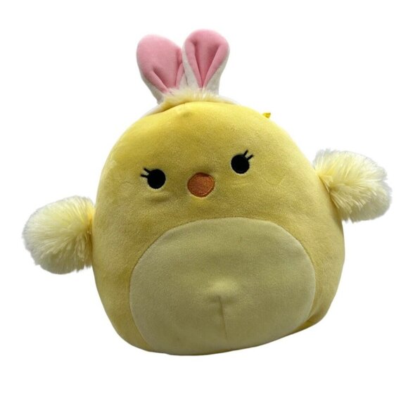 Aimee Yellow Chick Bunny Ears Squishmallow 8" Plush Easter Toy Stuffed Animal - Picture 3 of 6
